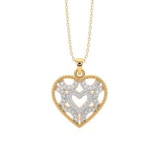 Shape Of Love Diamond Pendant
